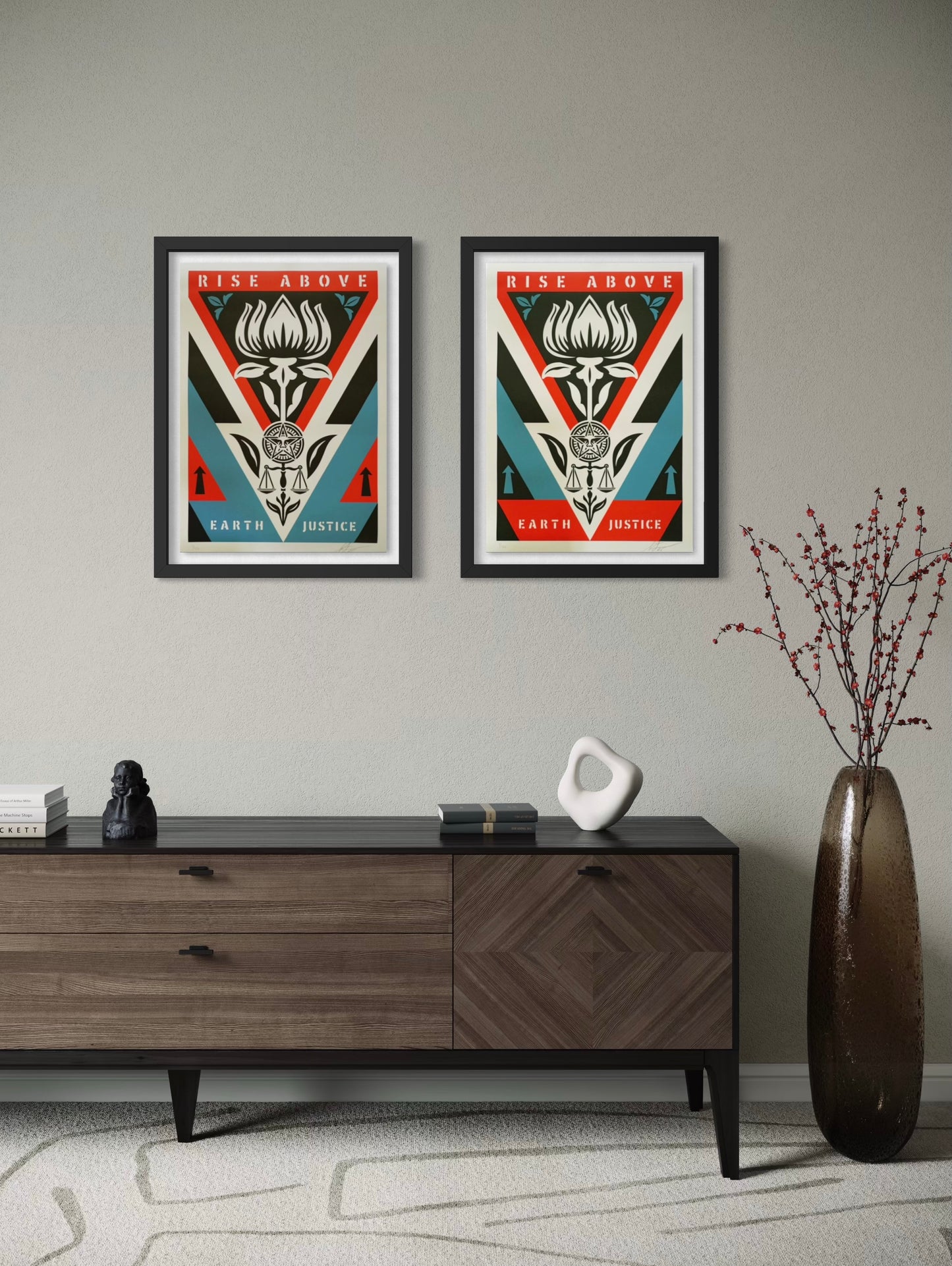 SOLD OUT: Shepard Fairey: Rise Above Earth Justice (Red)