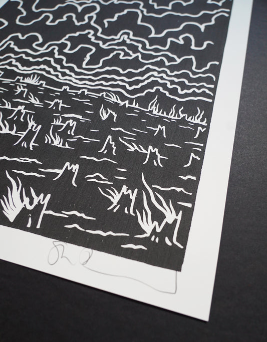 Stanley Donwood- Ashes from Ashes III
