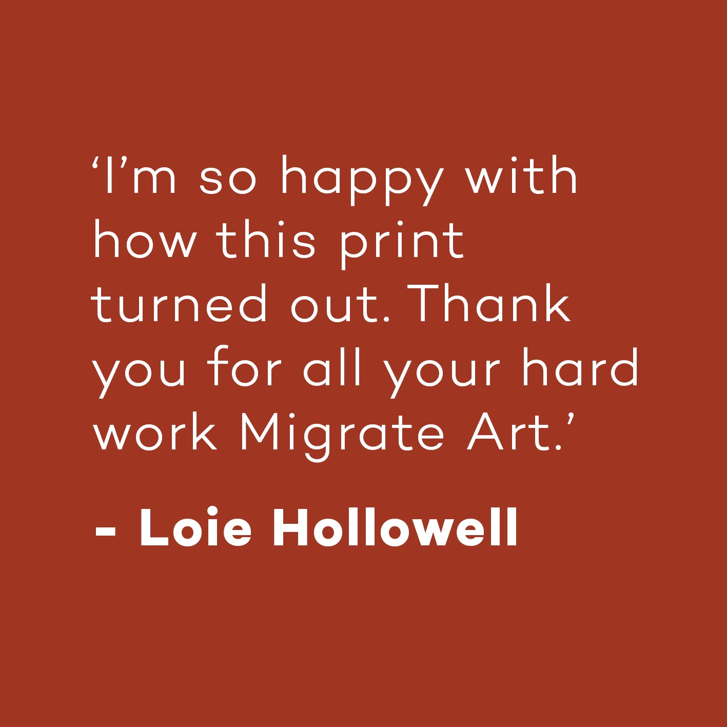 SOLD OUT // Loie Hollowell- Red Earth