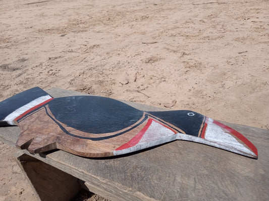 Wooden Toucan by Indigenous artisans of the Upper Xingu territory