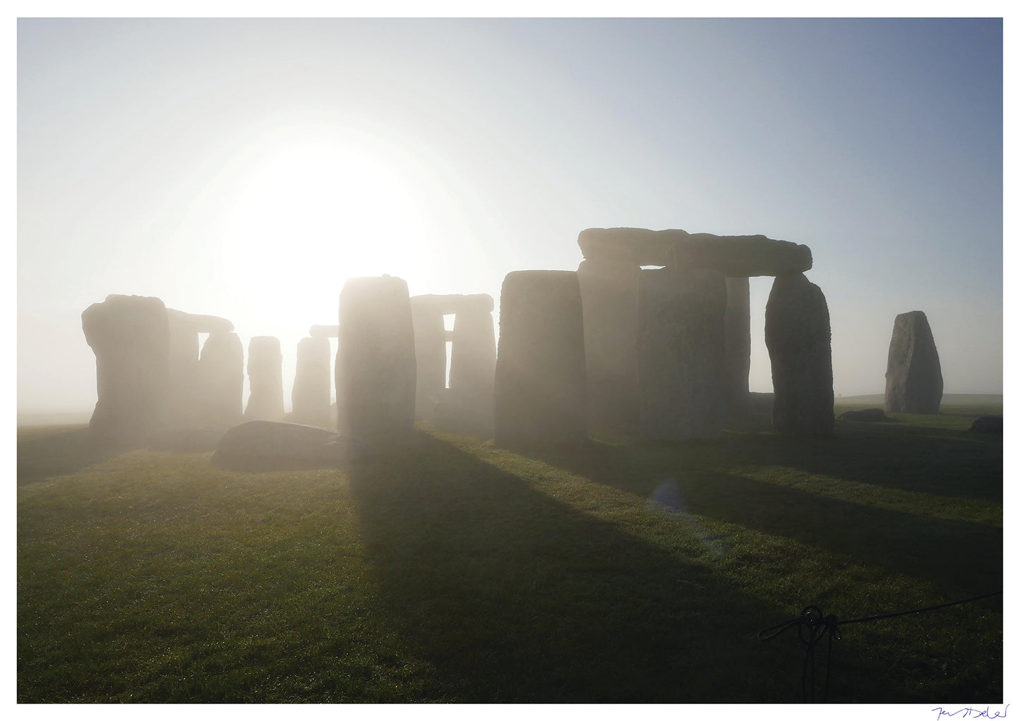 Jeremy Deller- Stonehenge in the early morning fog (signed)