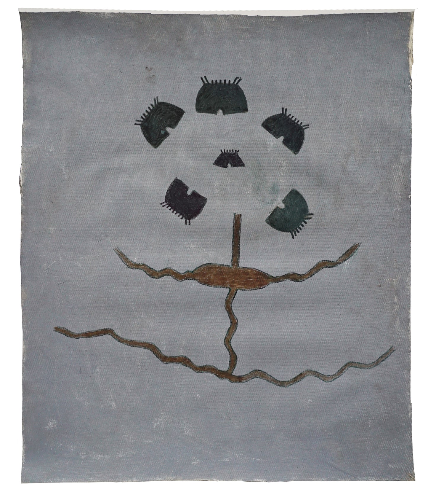 Selection of paintings by Kamo Waura, of the Upper Xingu territory