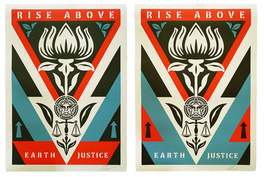 SOLD OUT: Shepard Fairey: Rise Above Earth Justice (Pair)