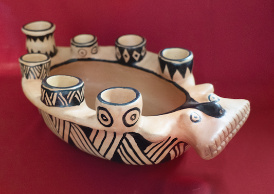 Clay Pot Snake by Indigenous artisans of the Upper Xingu Territory