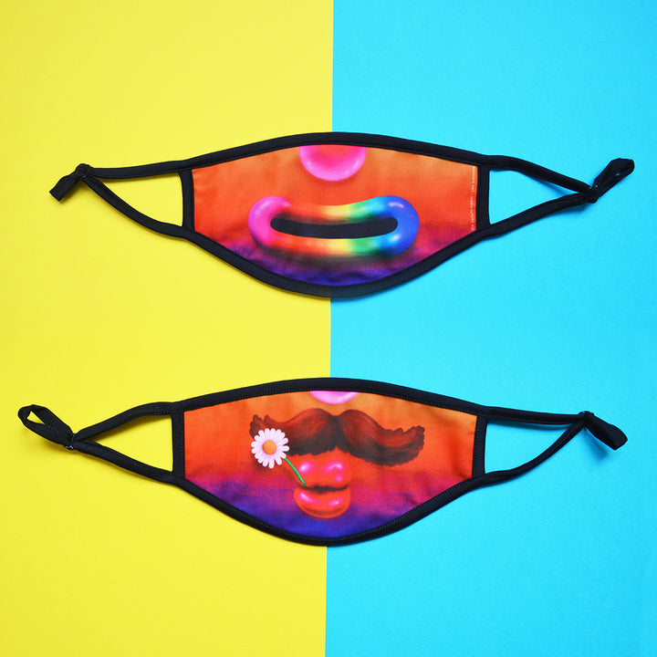 Face masks art printed by contemporary artists masksformeals